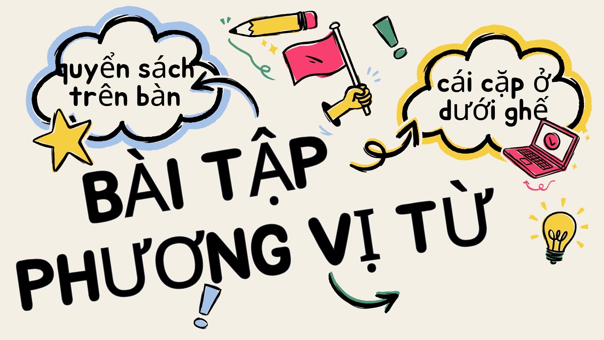 bài tập về phương vị từ trong tiếng trung