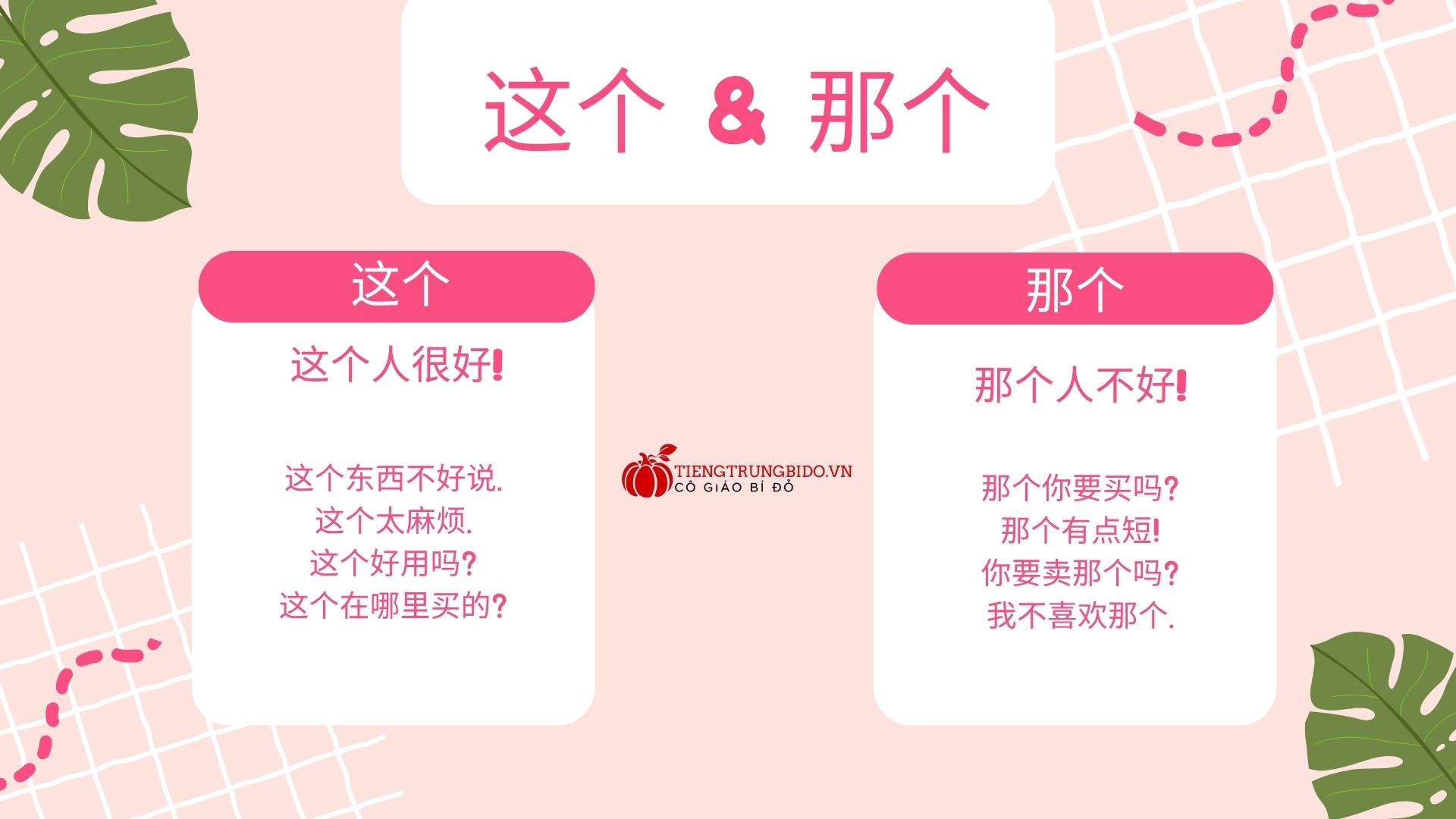 这个 và 那个