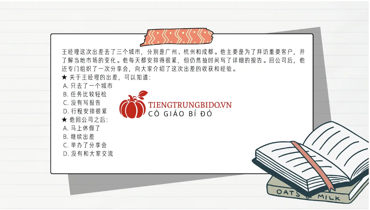 luyện đọc tiếng trung qua bài tập 