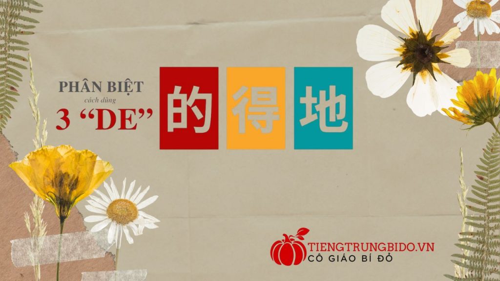 phân biệt 3 trợ từ de