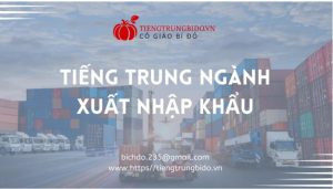 Từ Vựng Tiếng Trung Xuất Nhập Khẩu